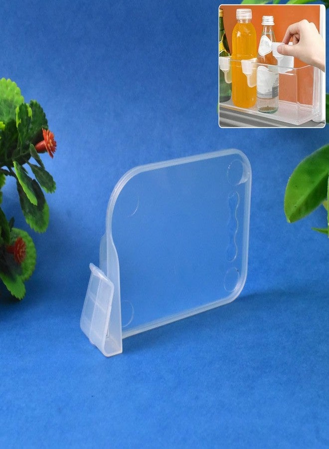 Garth Shelf Dividers - Plastic Storage Basket Partitions, Portable Organizer Bin Clips, Space-Saving Drawer Separators for Fridge Storage Container Divide, Creative Bottle&Can Organization (Set Of 10) - Image 3